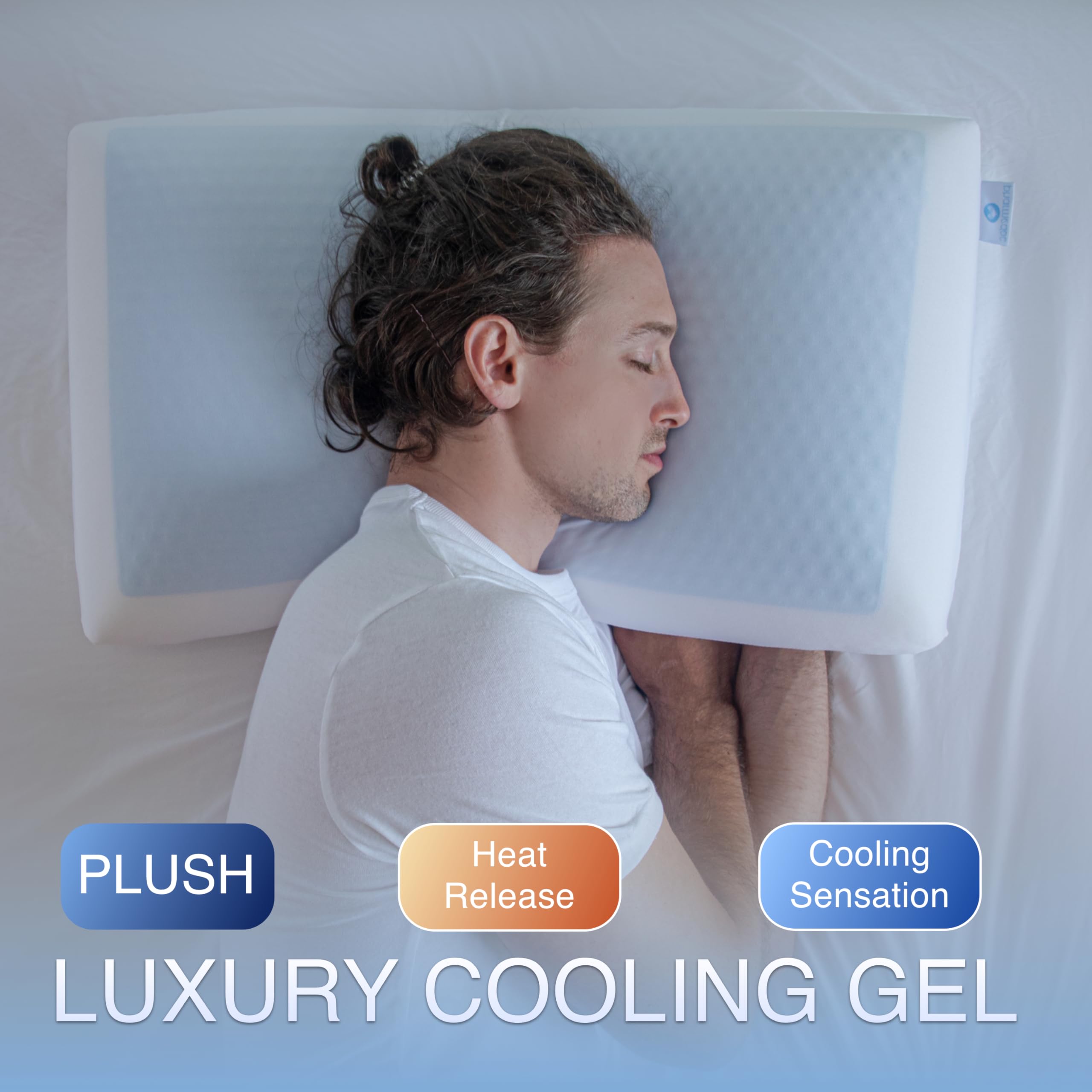 Pharmedoc Cooling Bed Pillows for Sleeping - Cooling Gel Pharmedoc Cooling Bed Pillows for Sleeping - Cooling Gel